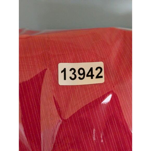 Nike Football Windbreaker Hoodie Mens Small Lightweight Player Jacket Red Black - Picture 12 of 12